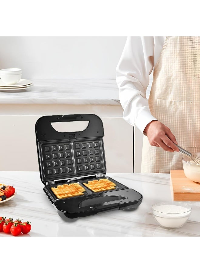 DSP 7-in-1 Waffle and Sandwich Maker, 800W, Removable Plates, Stainless Steel, Non-Stick Coating, DSP Model KC1162 - Image 2